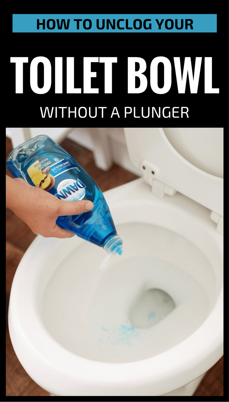 How to Unclog a Toilet without a Plunger - My prototype