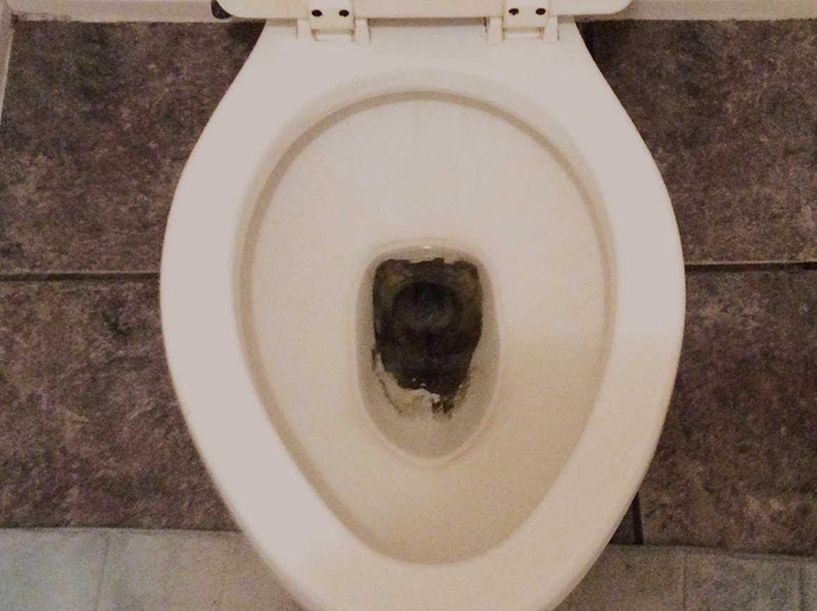 How to Remove Brown Stain & Hard Water Stain in Bottom of Toilet Bowl