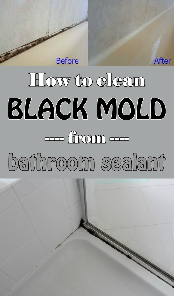 How to clean black mold from bathroom sealant