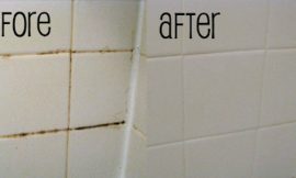 Clever way to keep bathroom tiles sparkling clean